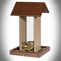 Amish Recycled Poly Tall Hopper Bird Feeder 