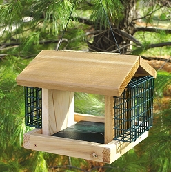 Songbird Cedar Plantation Feeder w/Suet Cages