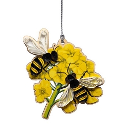 Bees Quilled Ornament 