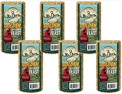 Golden Safflower Feast Small Seed Cylinder 25 oz. 6-Pack   