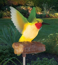 Songbird Solar and Sound Stake Hummingbird