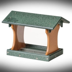 Amish Recycled Poly Small Hopper Bird Feeder 