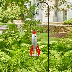 Rocketship Stainless Steel Bird Feeder