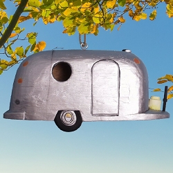 Vintage RV Travel Trailer Bird House   