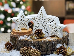 Porcelain LED Star 3-Piece Set