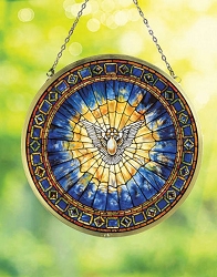 Glassmasters Stained Glass Holy Spirit Suncatcher