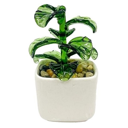 Milano Art Glass Fiddle Leaf Plant 
