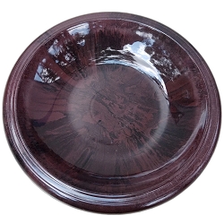 Tierra Garden Antique Brown Bird Bath Bowl with Gloss Rim  