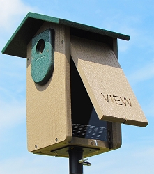Recycled Poly Ultimate Bluebird House Green & Brown 