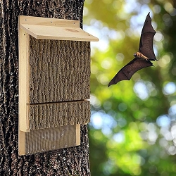Bark Clad Single Chamber Bat House 100 Bats