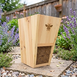 Combination Cedar Mason Bee House & Planter