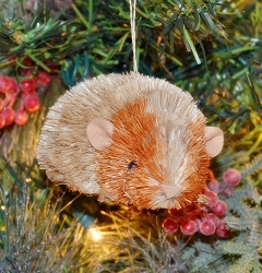 Brushart Guinea Pig Ornament  