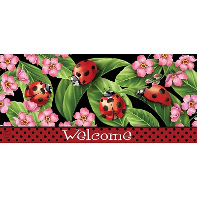 Ladybugs on Leaves Mini Mat 