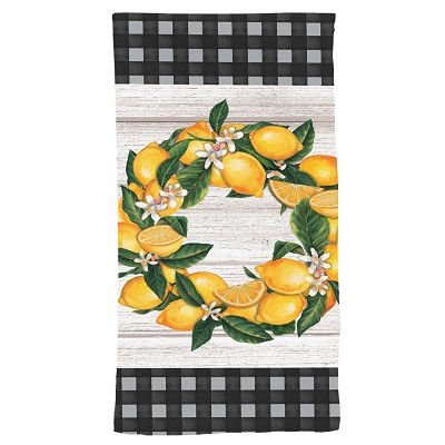 Briarwood Lemon Wreath Hand Towel Set of 2 