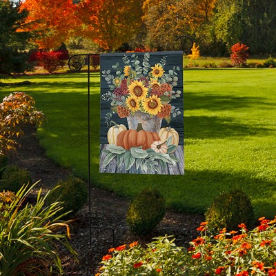Briarwood Lane Sunflowers and Hydrangeas Garden Flag 