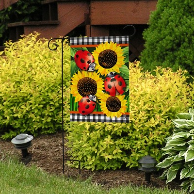 Briarwood Lane Ladybugs and Sunflowers Garden Flag 