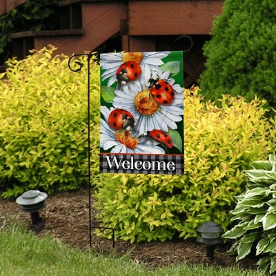 Briarwood Lane Ladybugs and Daisies Garden Flag 