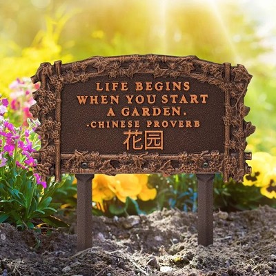 Zen Garden Lawn Plaque 