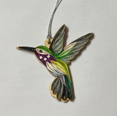 Hummingbird Quilled Ornament 