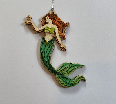 Mermaid Quilled Ornament 