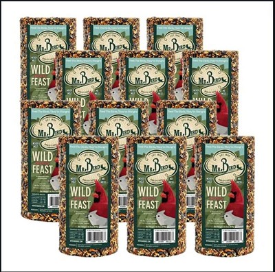 Wild Bird Feast Cylinder Small 28 oz. 12-Pack 