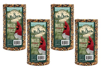 Wild Bird Feast Cylinder Small 28 oz. 4-Pack 