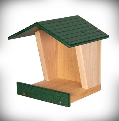 Open Style Cedar and Poly Robin Roost Green 