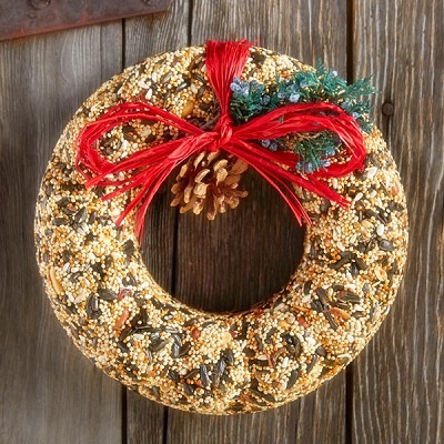 Holiday Wildfeast Edible Bird Seed Wreath 12/Pack 