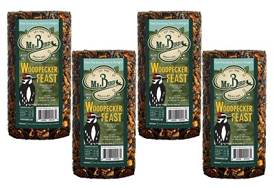 Woodpecker Feast Cylinder Small 30 oz. 4-Pack 