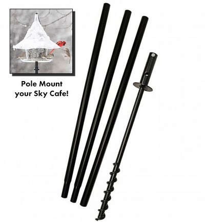 Sky Cafe Bird Feeder Pole System & Mounting Kit 80" 