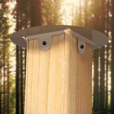 Metal Customizable 4x4 Mounting Bracket Tan w/Screws Set of 2 