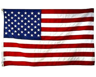 Stitched Nylon American Flag with Grommets 3' x 5' 