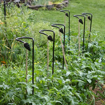 40" Wrought-Iron Plant Stakes Set of 6 