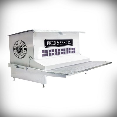 Rustic Farmhouse Absolute The Coop Large White Poultry Feeder 