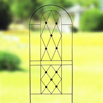 Button Trellis Black 64.5"H 