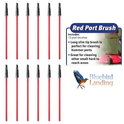 Perfect Little Red Hummingbird Feeder Port Brushes 12/Pack 