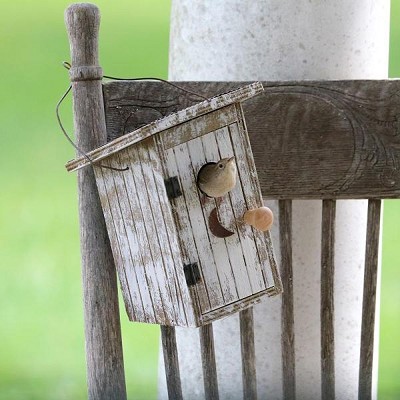 Birdie Loo Bird House White 