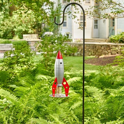 Rocketship Stainless Steel Bird Feeder 