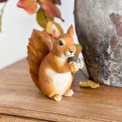True To Nature Sitting Squirrel Resin Statue Small 