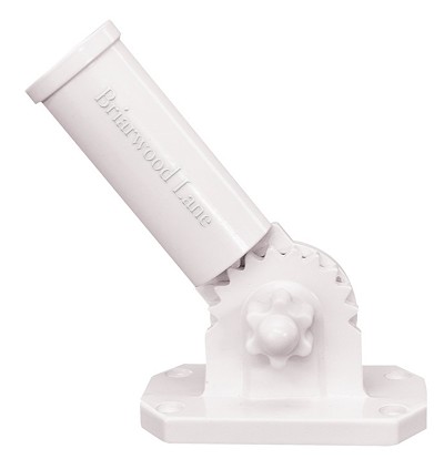 Briarwood Adjustable Flag Pole Bracket White 