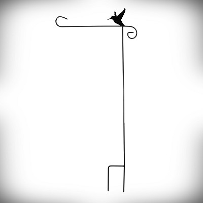 Briarwood 1-Piece Garden Flag Stand Hummingbird 