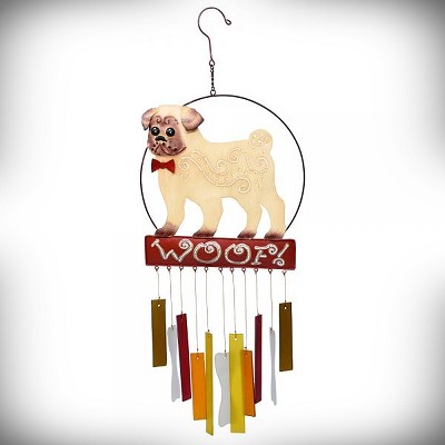 Percy the Pug Wind Chime 