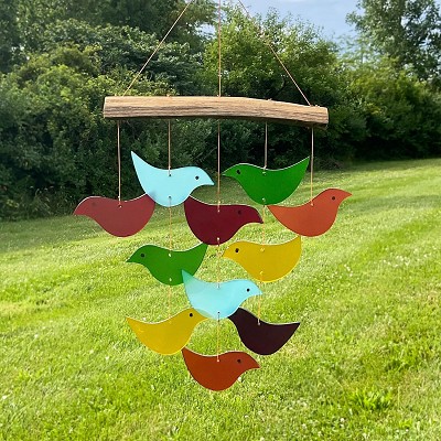 Bird Driftwood Wind Chime 
