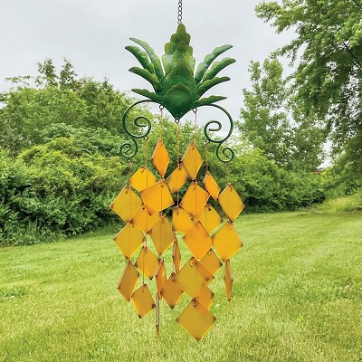 Pineapple Glass Windchime 