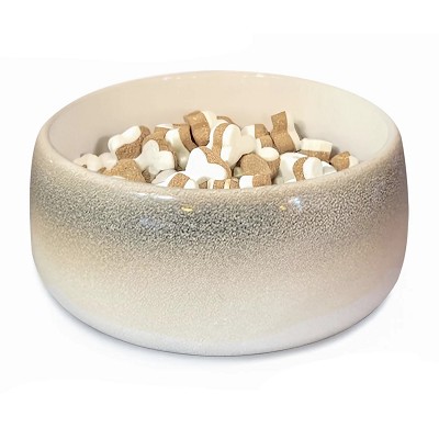 Premium Porcelain Stoneware Pet Bowl Biscuit 