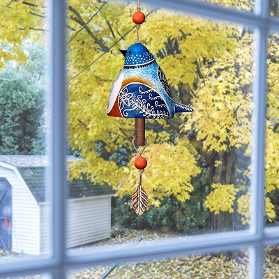 Bluebird Bird Song Ceramic Bell 