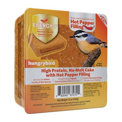 Energy Plus Hot Pepper Protein Filled Suet Cake 12 oz. 12/Pack 