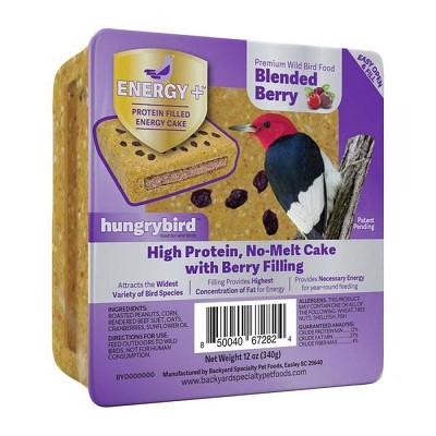 Energy Plus Blended Berry Protein Filled Suet Cake 12 oz. 12/Pack 