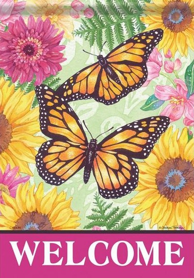 Flag Trends Spring Butterfly Garden Flag 