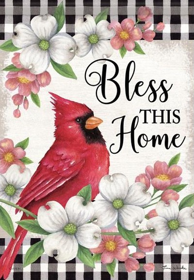 Flag Trends Cardinal and Dogwoods Garden Flag 
